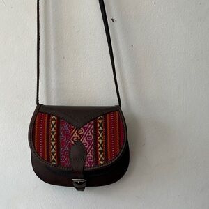 Stylish Multicolor Crossbody Bag;about 7 inch wide and about 5 inch tall